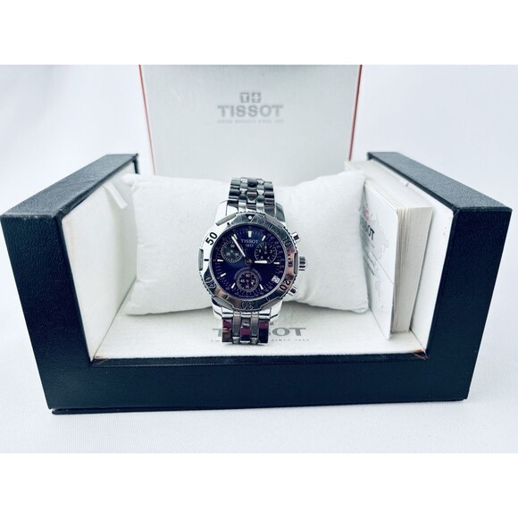 Tisson Men’s Watch Chronographs G10 Swiss With Original Books - Works!
